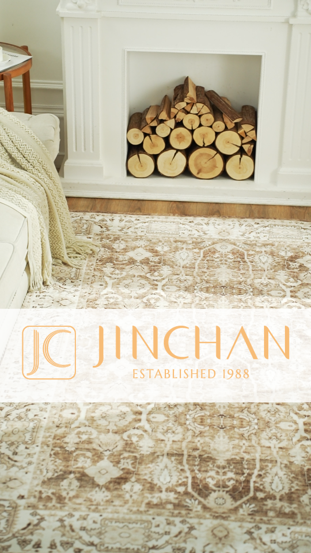51×103\"Winter wonderland” ViNTAGE RUG 51×103